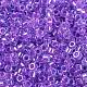 ガラスシードビーズ  不透明な色の虹  シリンダー  暗紫色  2.5x2mm  穴：1.4mm X-SEED-S042-13A-10-3