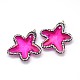 Starfish/Sea Stars Glass Rhinestone Pendants X-GLAA-N0019-06F-1