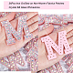 NBEADS 26 Pcs A-Z Letter Pearl Rhinestone Patches DIY-NB0007-07-3