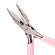 Sunnyclue 4.7 Zoll Nadelzange Mini DIY Schmuckzange professionelle Präzisionszange Perlen Reparaturzubehör für Schmuck machen Hobbyprojekte rosa PT-SC0001-31-1