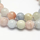 Chapelets de perles en morganite naturelle G-P204-08-6mm-1
