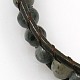Pulseras de abalorios cordón de piedras preciosas de la moda BJEW-J054-04-2