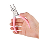 Sunnyclue alicates cortadores de alambre de 4.5 pulgada cortador de alambre alicates de abalorios de precisión herramientas de doblado de bucle de alambre de joyería para hacer joyas de diy proyectos de hobby rosa PT-SC0001-33-3