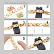 SHEGRACE Stainless Steel Panther Chain Watch Band Bracelets JB666A-4