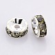 Brass Rhinestone Spacer Beads RB-A014-Z4mm-12S-NF-2