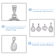 DICOSMETIC 8Pcs 4 Styles Natural Freshwater Shell Charms KK-DC0003-26-5