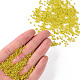 Cuentas de semillas de vidrio transparente redondas amarillas de 11/0 grado a X-SEED-Q007-F35-4