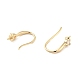 Rack Plating Brass Micro Pave Cubic Zirconia Earring Hooks KK-D083-10G-2