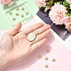 14 perline in ottone con placcatura a cremagliera&nbsp;KK-BBC0022-48-3