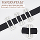Unicraftale 8Pcs Belt 316 Stainless Steel Slide Buckles STAS-UN0051-32-5
