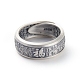 925 регулируемое кольцо из тайского серебра RJEW-G099-03AS-1