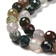 Chapelets de perles en agate indienne naturelle G-E571-24A-4