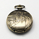 Старинные сплава цинка кварцевые часы головки для карманные часы кулон ожерелье делает плоские круглые с смешанная модель китайского architectur WACH-R005-M03-2