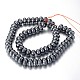 Pearlized Non-magnetic Synthetic Hematite Rondelle Beads Strands G-F230-02-2