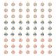 DICOSMETIC 90Pcs 3 Colors Enamel Mosaic Charms Gold Flat Round Charms Mosaic Quadrangle Pattern Charms Geometric Mosaic Charms Alloy Enamel Pendants for Jewelry Making ENAM-DC0001-29-1