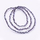 Electroplate Glass Beads Strands EGLA-J026-3mm-F21-2