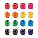 240 pièces 8 couleurs craftdady teint perles en bois d'érable naturel WOOD-CD0001-06B-LF-2