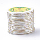 マクラメラテールビーズ糸コード  ナイロンマウステールコード  ホワイト  1.5mm  約100ヤード/ロール（300フィート/ロール） NWIR-R024-800-1