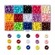 Perles européennes acryliques opaques 15 couleurs SACR-X0015-14-1
