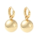 Rack Plating Brass Dangle Hoop Earrings for Women EJEW-F310-04G-1