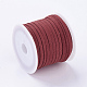 3x1.5mm Red Flat Faux Suede Cord X-LW-R003-22-2