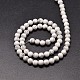 Sintéticas hebras de perlas redondas de Howlite G-P072-42-8mm-2