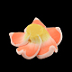 Plumeria hecha a mano de arcilla polimérica flor 3D abalorios CLAY-Q192-30mm-12-2