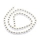 Electroplate Non-magnetic Synthetic Hematite Beads Strands G-L485-01A-S-3