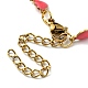 Ion Plating(IP) Golden 304 Stainless Steel Heart Link Chain Necklaces NJEW-E098-02G-05-3