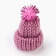 Sombrero de lana tejido a mano decoración AJEW-L066-A-2