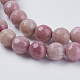 Chapelets de perles en rhodonite naturelle G-G542-6mm-12-3