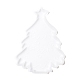 クリスマスツリーディスプレイシリコーン型  レジン型  UVレジン＆エポキシレジンのクラフト作り用  ホワイト  164x120x6mm  内径：151x110mm DIY-F114-02-2