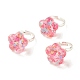 3D Resin Flower with Star Adjustable Ring RJEW-JR00456-1
