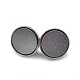 Cierres magnéticos de plata de primera ley con baño de rodio. STER-L057-014P-2