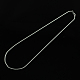 304 Stainless Steel Snake Chain Necklaces X-STAS-S029-09-1
