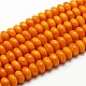Buddhist Jewelry Beaded Findings Resin Imitation Beeswax Rondelle Bead Strands RESI-L002-I04-1
