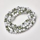 Chapelets de perles en verre opaque électrolytique EGLA-A034-P4mm-S18-2