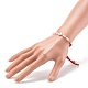 Adjustable Cubic Zirconia Beads Nylon Thread Slider Bracelets BJEW-JB06366-01-3