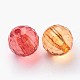Faceted Round Transparent Acrylic Beads TACR-P053-12mm-25-2