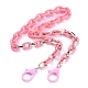 (Jewelry Parties Factory Sale)Personalized Acrylic & CCB Plastic Cable Chain Necklaces NJEW-JN02824-03-1