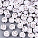 Opaque White Acrylic Beads MACR-T038-10-01RG-1