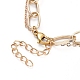 304 acero inoxidable clip cadenas colgantes collares escalonados NJEW-JN02765-04-3