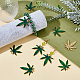 SUPERFINDINGS 16Pcs 2 Colors Maple Leaf Pendants Medical Pot Cannabis Tree Leaves Charms Pendants Alloy Enamel Pendants for Earring Necklace Jewelry Making ENAM-FH0001-22-2