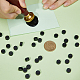 Craspire 200 Stück achteckige Siegelwachspartikel mit 1 Stück Edelstahllöffel und 3 Stück flache runde Kerzen und 1 Stück Perlenpinzette aus Eisen DIY-CP0009-31-3