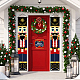 Panneau suspendu en polyester pour décorations de porche de porte d'entrée de bureau à domicile HJEW-WH0023-022-4