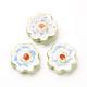 Porcelaine main perles de fleurs brins PORC-G006-14C-4