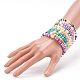 Fimo Heishi Perlen Stretch Armbänder Sets BJEW-JB06176-5