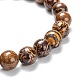 Bracelets de perles extensibles en pierres précieuses naturelles G-A185-01N-3