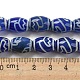Fili di perline dzi blu in stile tibetano TDZI-NH0001-C02-01-5