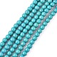 Chapelets de perles en turquoise synthétique X-TURQ-G106-6mm-02E-1